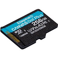Kingston MicroSDXC 256GB Canvas Go! Plus + SD adaptér - Paměťová karta
