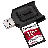Kingston SDHC 32GB Canvas React Plus + čtečka karet - Paměťová karta