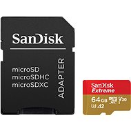 SanDisk microSDXC 64GB Extreme + Rescue PRO Deluxe + SD adaptér - Paměťová karta