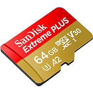 SanDisk microSDXC 64GB Extreme PLUS + Rescue PRO Deluxe + SD adaptér - Paměťová karta