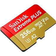 SanDisk microSDXC 256GB Extreme PLUS + Rescue PRO Deluxe + SD adaptér - Paměťová karta