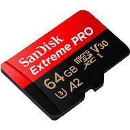 SanDisk microSDXC 64GB Extreme PRO + Rescue PRO Deluxe + SD adaptér - Paměťová karta