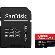 SanDisk microSDXC 256GB Extreme PRO + Rescue PRO Deluxe + SD adaptér - Paměťová karta