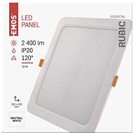 EMOS LED podhledové svítidlo RUBIC 22 x 22 cm, 24 W, neutrální bílá - LED světlo