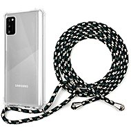 Epico Nake String Case Samsung Galaxy A41 - bílá transparentní / černo-bílá - Kryt na mobil
