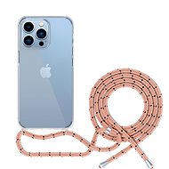 Epico transparentní kryt se šňůrkou pro iPhone 14 Pro Max - růžová - Kryt na mobil