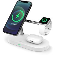 Epico 3in1 bezdrátová nabíječka s podporou uchycení MagSafe pro iPhone, AirPods a Apple Watch s adap - MagSafe bezdrátová nabíječka