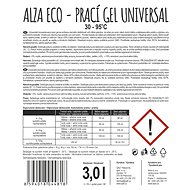 AlzaEco Prací gel Universal 3 l (60 praní) - Eko prací gel