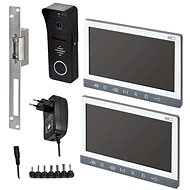 EMOS Sada videotelefonu EM-10AHD se 2 monitory a elektronickým zámkem otevřeno/zavřeno - Videotelefon