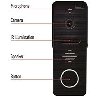 EMOS Sada videotelefonu EM-10AHD se 2 monitory a elektronickým zámkem otevřeno/zavřeno - Videotelefon