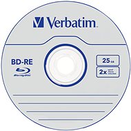 VERBATIM BD-RE SL 25GB, 2x, jewel case 5 ks - Média