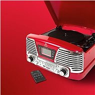 GPO Retro Memphis Red - Gramofon