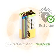 GP Super Alkaline 9V 1ks v blistru - Jednorázová baterie