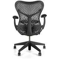 HERMAN MILLER Mirra s opěrkou TriFlex, pro tvrdé podlahy - černá - Kancelářská židle