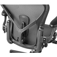HERMAN MILLER Aeron, velikost C, pro tvrdé podlahy - černá - Kancelářská židle