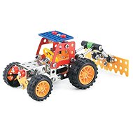Malý mechanik - traktor s příslušenstvím 4 v 1, 161 ks - Stavebnice
