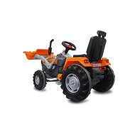 Jamara Šlapací traktor Power Drag se lžící oranžový - Šlapací traktor