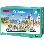 Cubicfun 3D puzzle CityLine panorama: Bavorsko 178 dílků - 3D puzzle