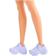 Barbie Modelka - Zářivě Fialové Šaty - Panenka