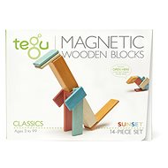 Magnetická stavebnice TEGU Sunset - 14 dílů - Dřevěná stavebnice