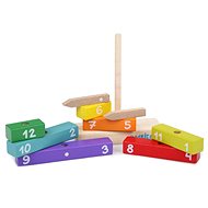 Cubika 14354 Hodiny s magnetickými ručičkami  - Dřevěná hračka