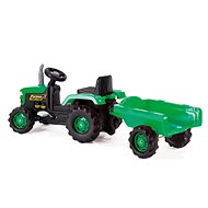 Dolu Traktor šlapací s vlečkou, zelený - Šlapací traktor