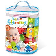 Clementoni Clemmy baby - 24 kostek v plastovém pytli - Kostky pro děti