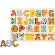 Small Foot Vkládací puzzle Safari abeceda - Vkládačka