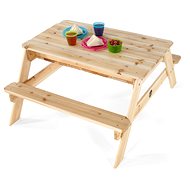 PLUM Dřevěný piknikový stůl 2v1 - Pískoviště