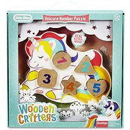 Little Tikes Wooden Critters Dřevěné puzzle s čísly - Jednorožec - Dřevěné Puzzle