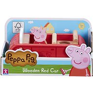 Prasátko Peppa dřevěné rodinné auto + figurka Peppa - Set figurek a příslušenství