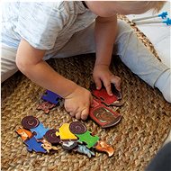 Ulanik Montessori puzzle Duhové auta - Puzzle