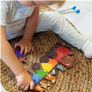 Ulanik Montessori puzzle Duhové auta - Puzzle