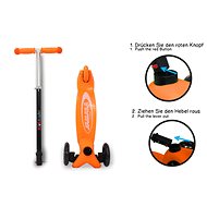 Jamara KickLight Scooter orange - Koloběžka