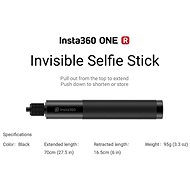Insta360 ONE R Selfie Stick 70cm - Selfie tyč