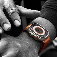 Apple Watch Ultra 49mm titanové pouzdro s bílým oceánským řemínkem - Chytré hodinky
