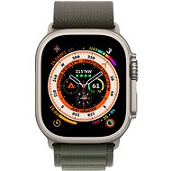 Apple Watch Ultra 49mm titanové pouzdro se zeleným alpským tahem - Medium - Chytré hodinky