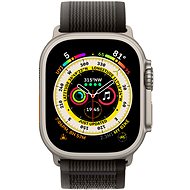 Apple Watch Ultra 49mm titanové pouzdro s černo-šedým trailovým tahem - M/L - Chytré hodinky