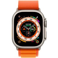 Apple Watch Ultra 49mm titanové pouzdro s oranžovým alpským tahem - Small - Chytré hodinky