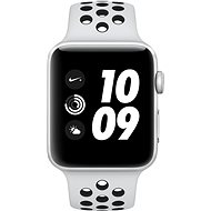 Apple Watch Series 3 Nike+ 42mm GPS Stříbrný hliník s platinovým/šedým sportovním řemínkem Nike - Chytré hodinky