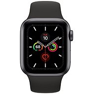 Apple Watch Series 5 40mm Vesmírně šedý hliník s černým sportovním řemínkem - Chytré hodinky