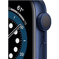 Apple Watch Series 6 44mm Modrý hliník s námořně modrým sportovním řemínkem - Chytré hodinky