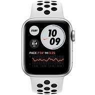 Apple Watch Nike Series 6 44mm Cellular Stříbrný hliník s platinovým/černým sportovním řemínkem Nike - Chytré hodinky