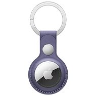 Apple AirTag kožená klíčenka šeřikově nachová - AirTag klíčenka
