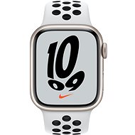 Apple Watch Nike Series 7 41mm Hvězdně bílý hliník s platinovým/černým sportovním řemínkem Nike - Chytré hodinky
