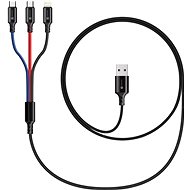 CONNECT IT Wirez 3v1, 1.2 m, černý - Napájecí kabel