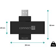 CONNECT IT USB čtečka eObčanek a čipových karet - Čtečka eObčanek