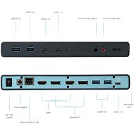 I-TEC USB-C Dual Display Docking Station, Power Delivery + napájecí adaptér - Dokovací stanice