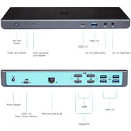 I-TEC USB 3.0 / USB-C / Thunderbolt 3 Dual Display Docking Station + napájecí adaptér 100W - Dokovací stanice