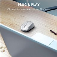 Trust Yvi Wireless Mouse, bílá - Myš